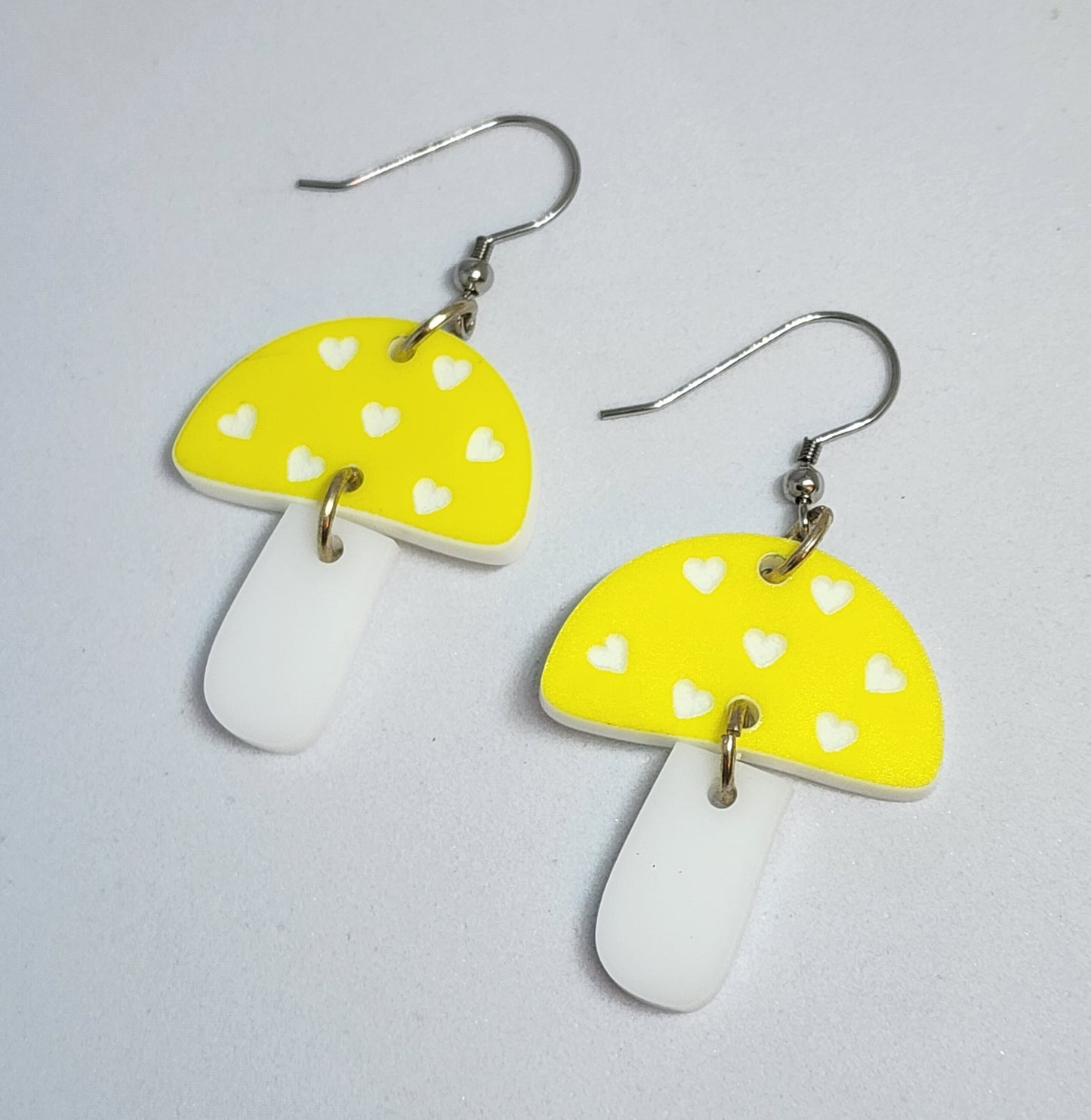 Mushroom Heart Earrings