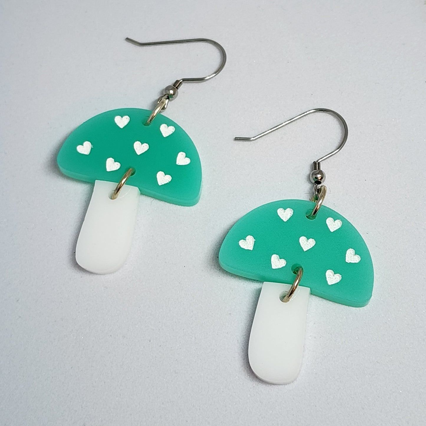 Mushroom Heart Earrings