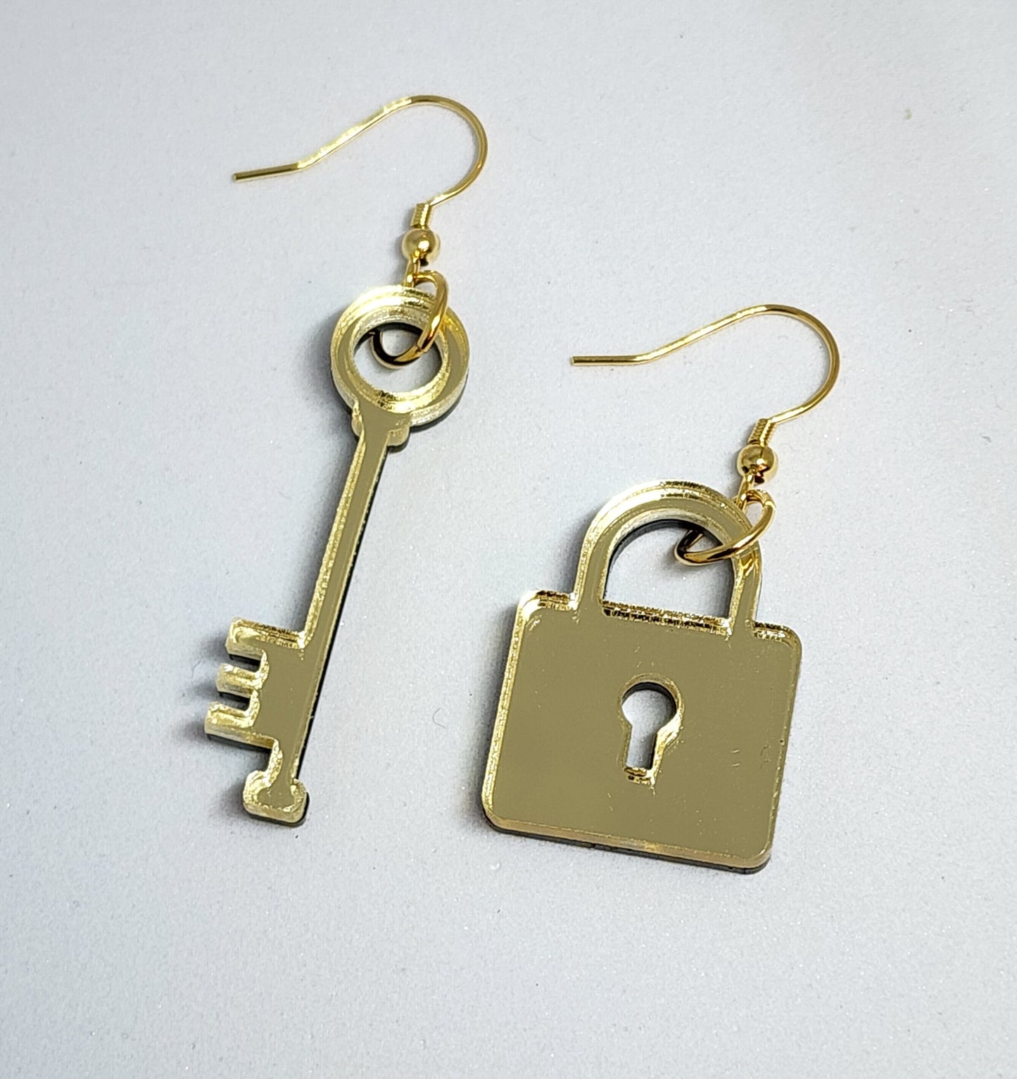 Lock and Key Earrings