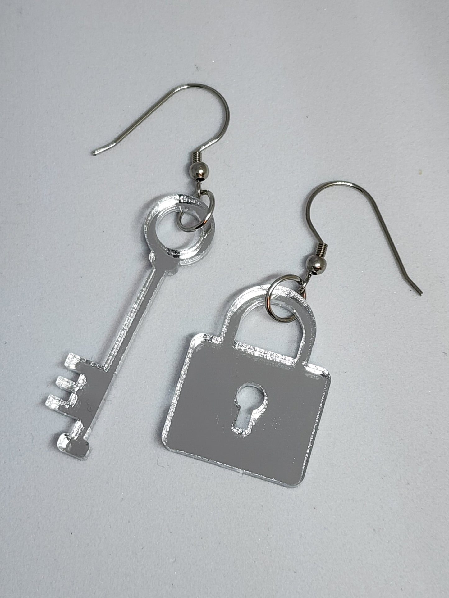 Lock and Key Earrings