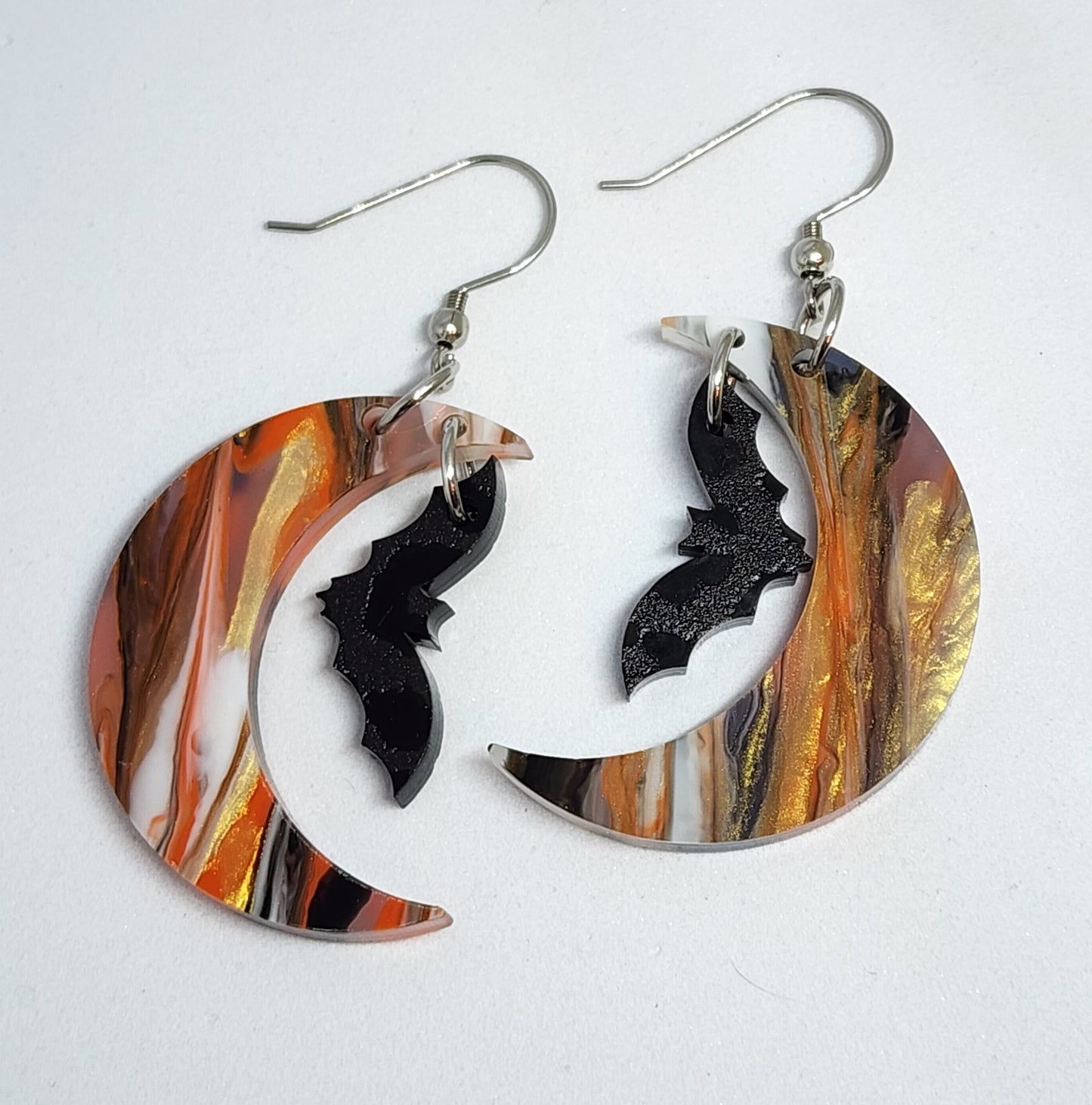 Halloween Moon Earrings