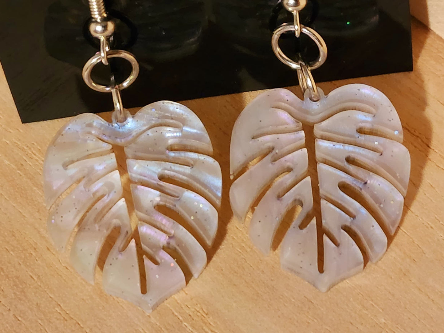 Monstera Leaf Dangles Earrings