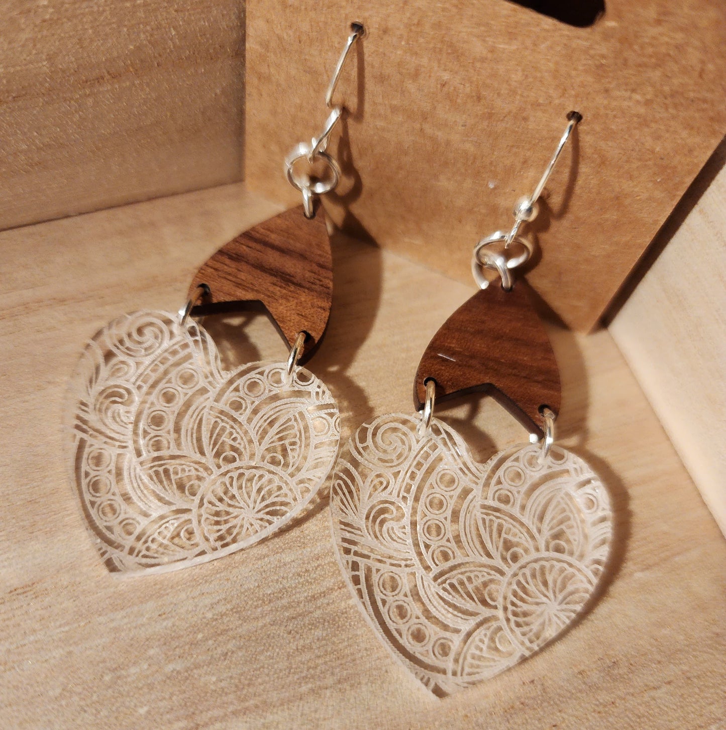 Heart Mandala Dangles
