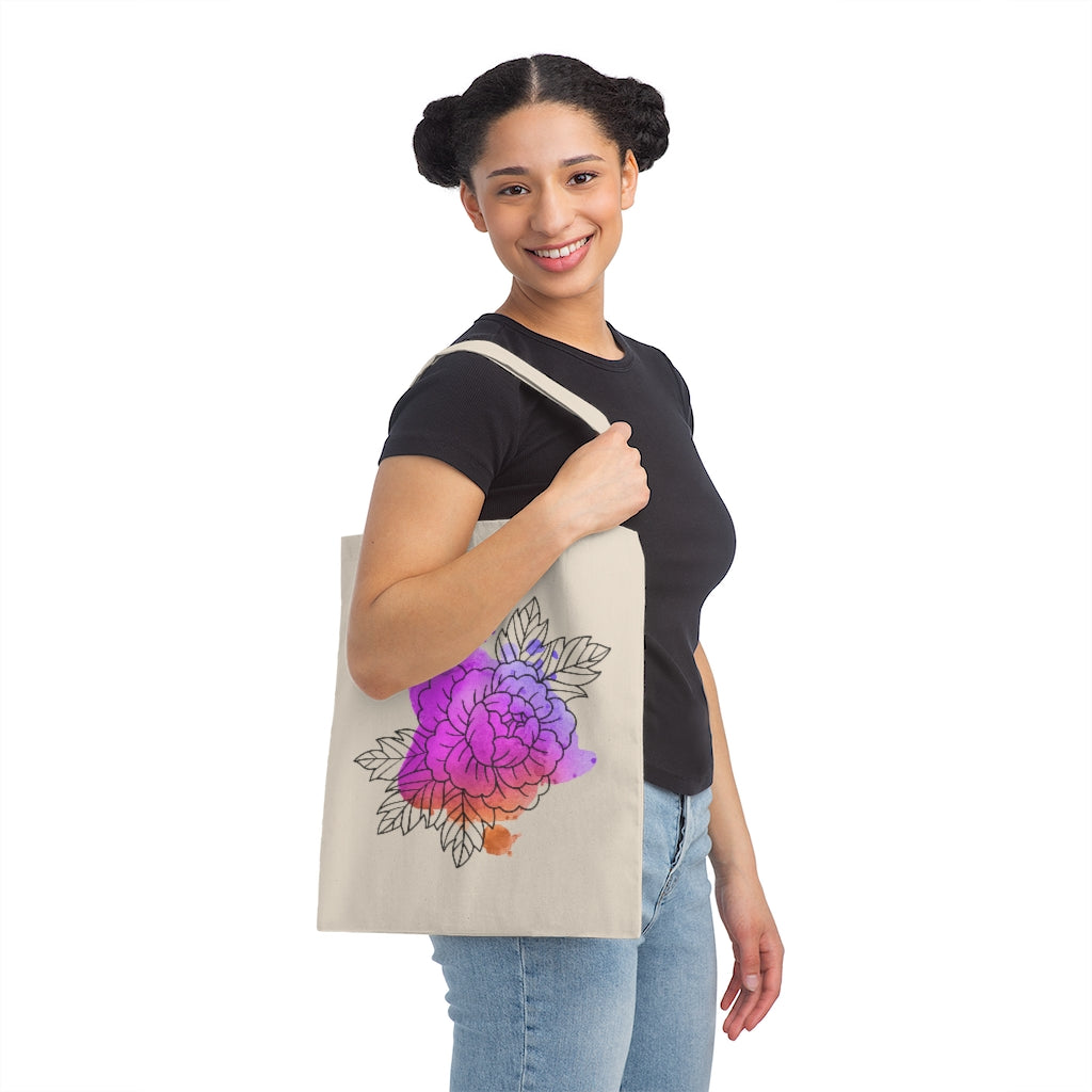 Watercolor Flower Tote