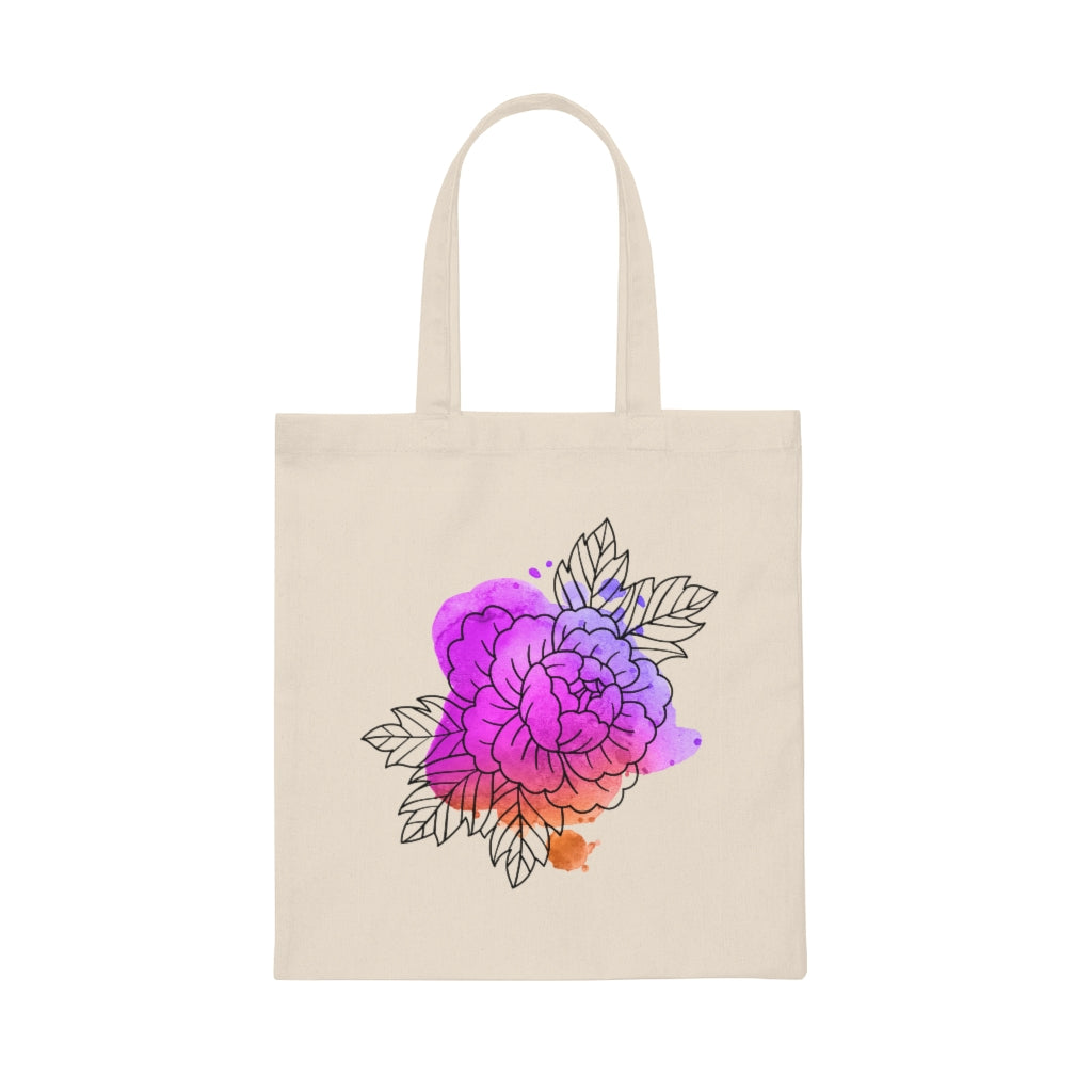 Watercolor Flower Tote