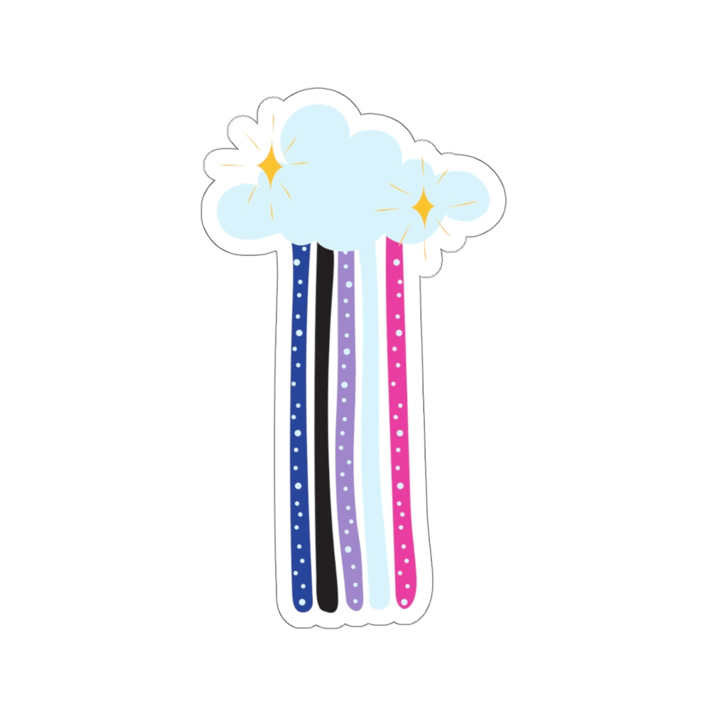 Genderfluid Rainbow Sticker
