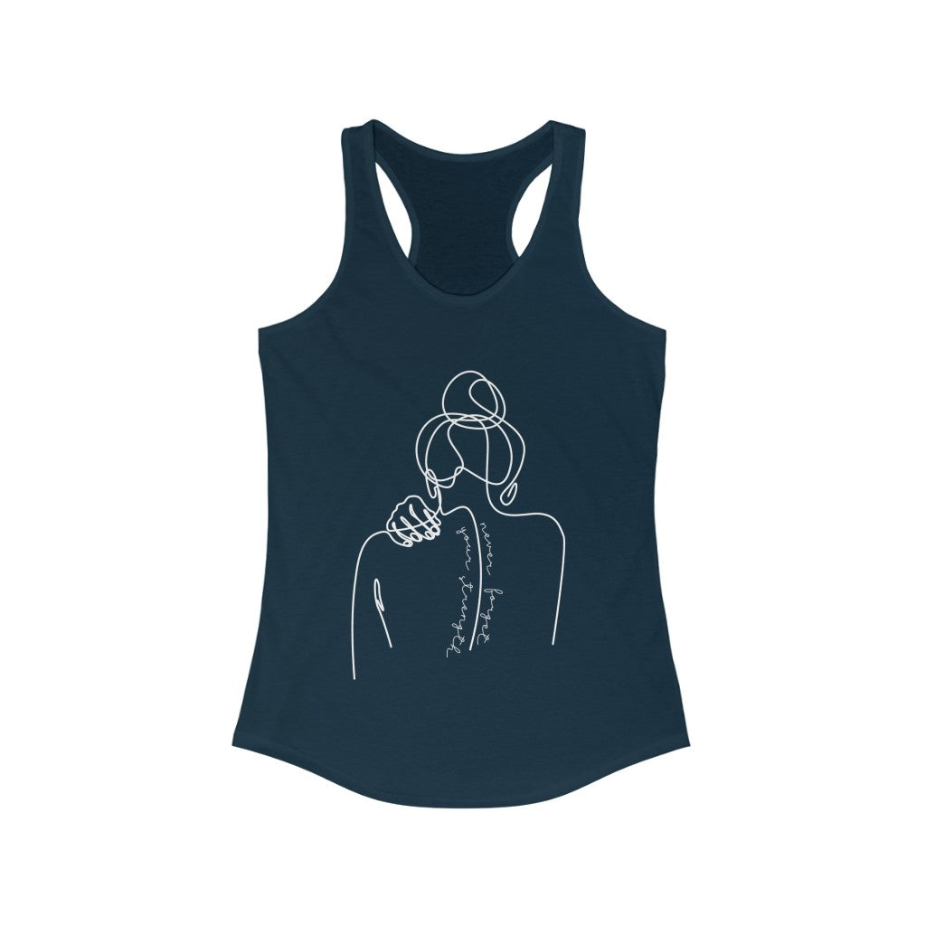Never Forget Your Strength - Racerback Tank