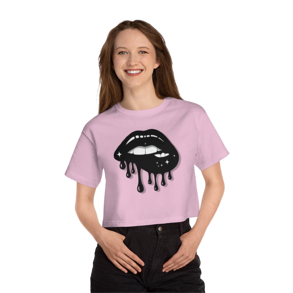 Champion Heritage Cropped T-Shirt - Dripping Lips
