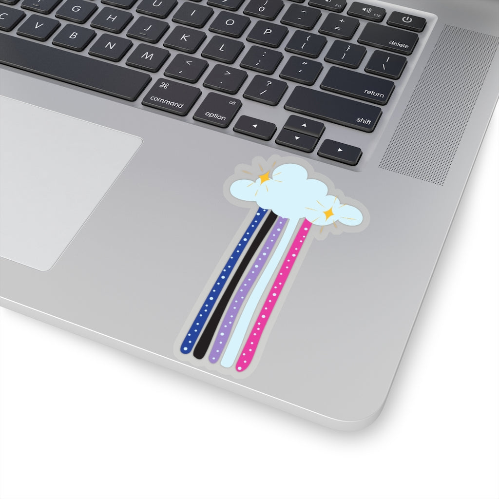 Genderfluid Rainbow Sticker