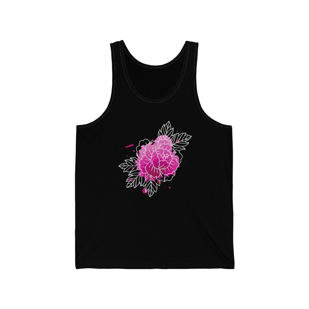 Watercolor Flower Tank