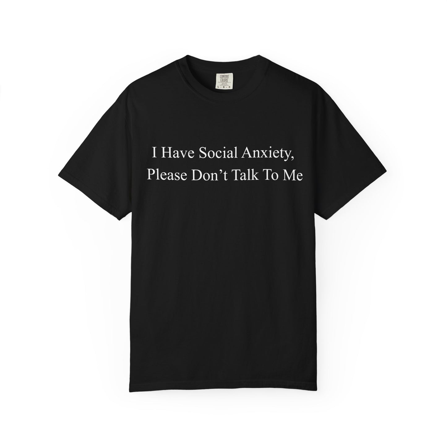 Social Anxiety Awareness T-Shirt, Unisex Funny Shirt, Comfortable Relaxed Fit Tee, Gift for Introverts, Mental Health Apparel