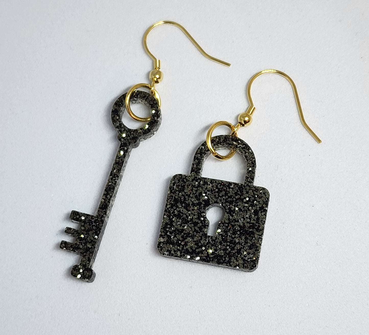 Lock and Key Earrings