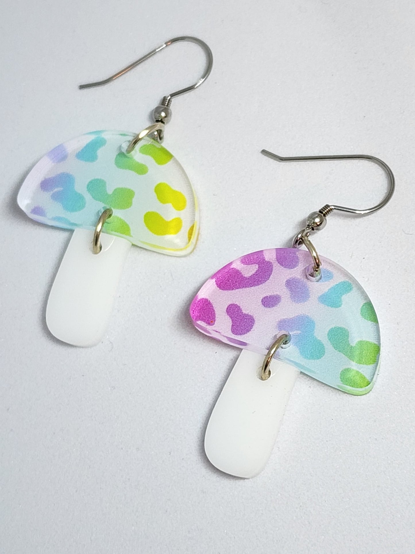 Leopard Mushroom Earrings