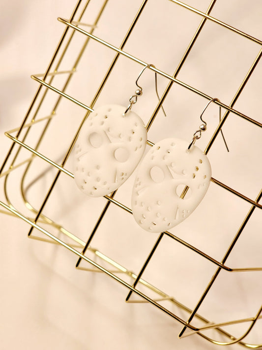 Killer Hockey Mask Earrings