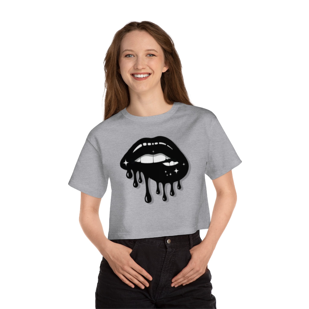 Champion Heritage Cropped T-Shirt - Dripping Lips