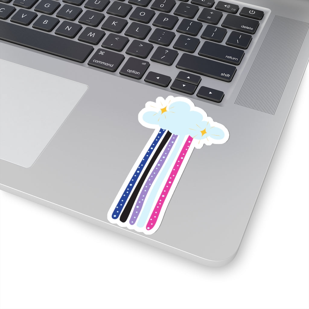 Genderfluid Rainbow Sticker